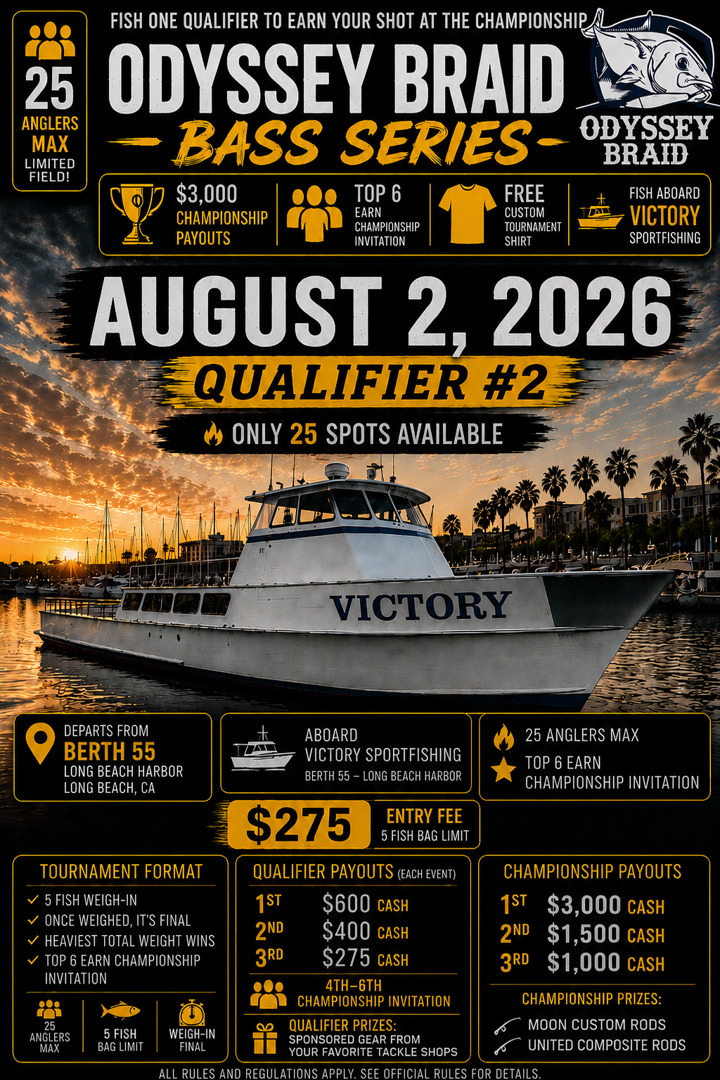 Odyssey Braid Bass Series – Qualifiers!!!!