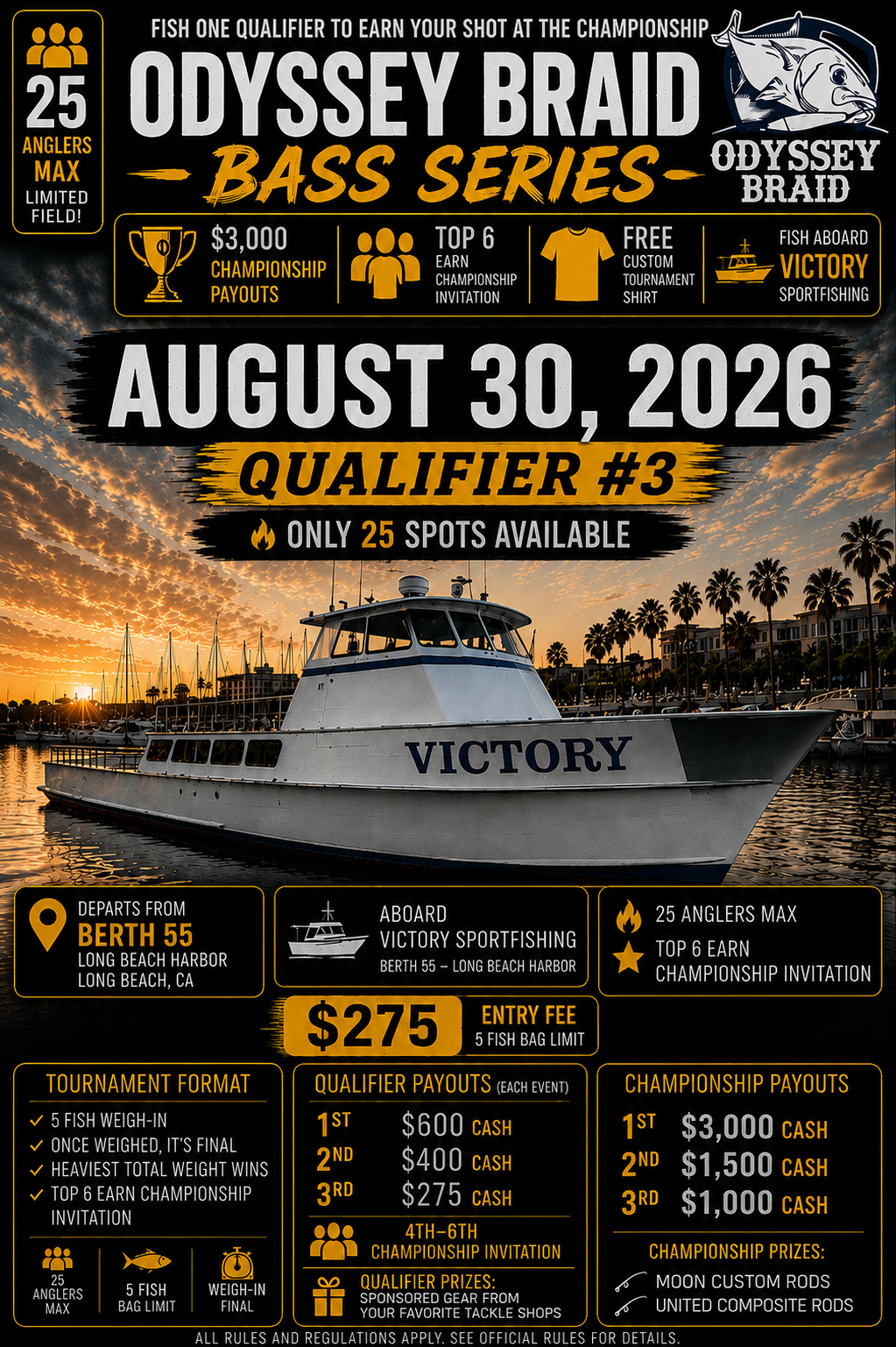 Odyssey Braid Bass Series – Qualifiers!!!!