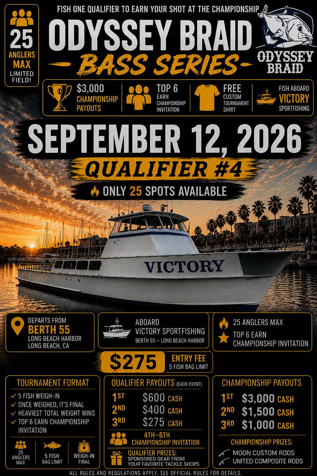 Odyssey Braid Bass Series – Qualifiers!!!!